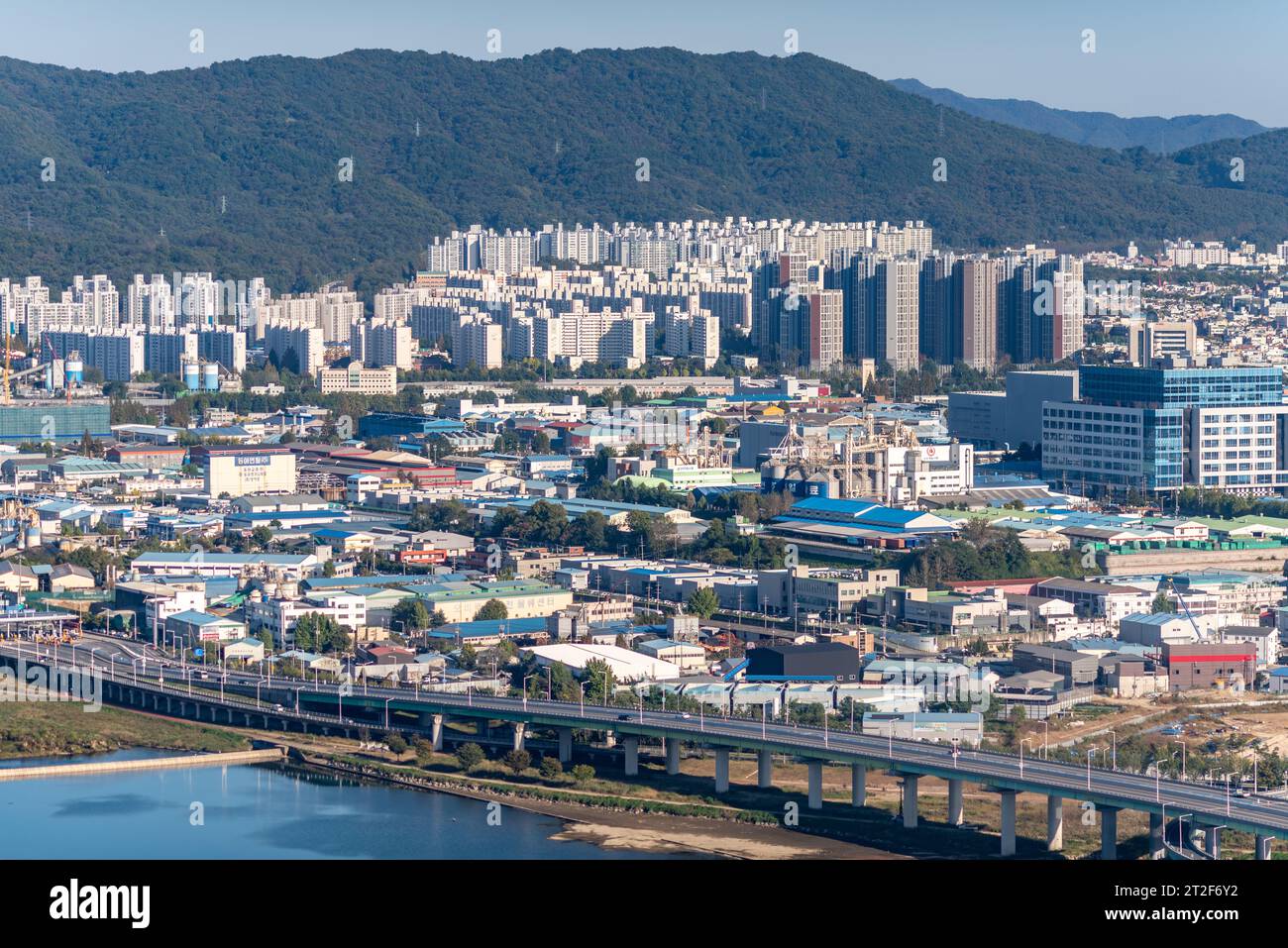 Cityscape of Daejeon capital of South Chungcheong province in South