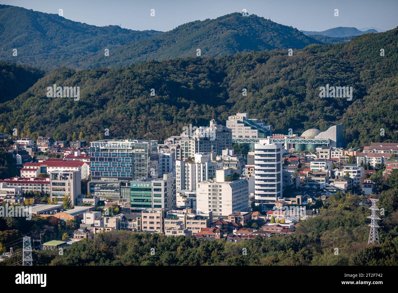 Cityscape of Daejeon capital of South Chungcheong province in South Korea on 17 October 2023 Stock Photo