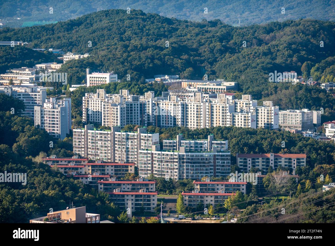 Cityscape of Daejeon capital of South Chungcheong province in South Korea on 17 October 2023 Stock Photo