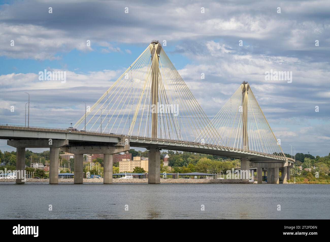 The Clark Bridge is a cablestayed bridge across the Mississippi River