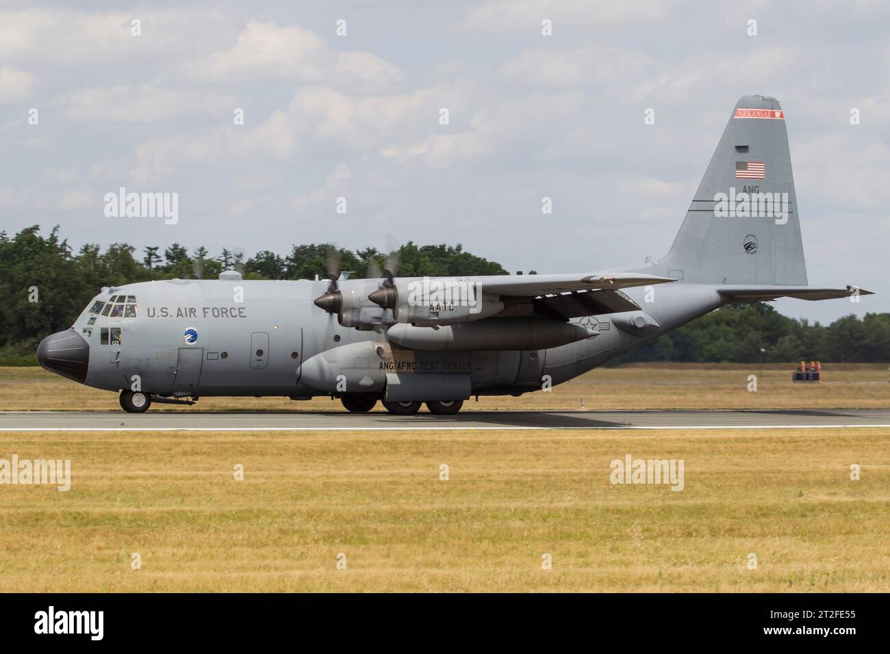 Arkansas Air National Guard C130H arriving at Hohn Air Base, Germany