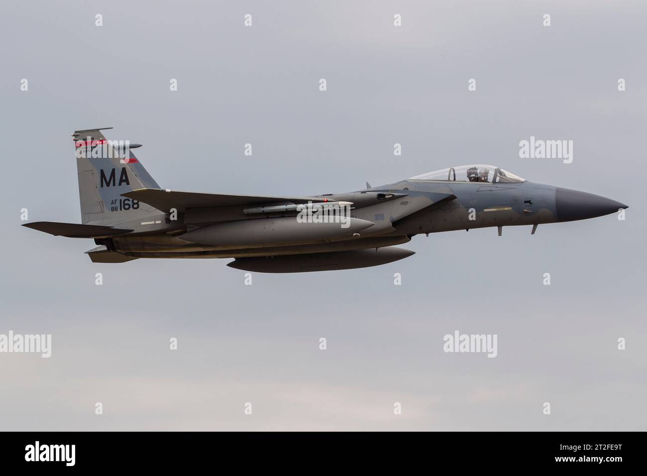 F-15C of the Massachusetts Air National Guard. Stock Photo