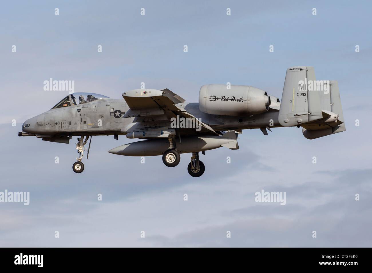 A-10C of the Michigan Air National Guard. Stock Photo