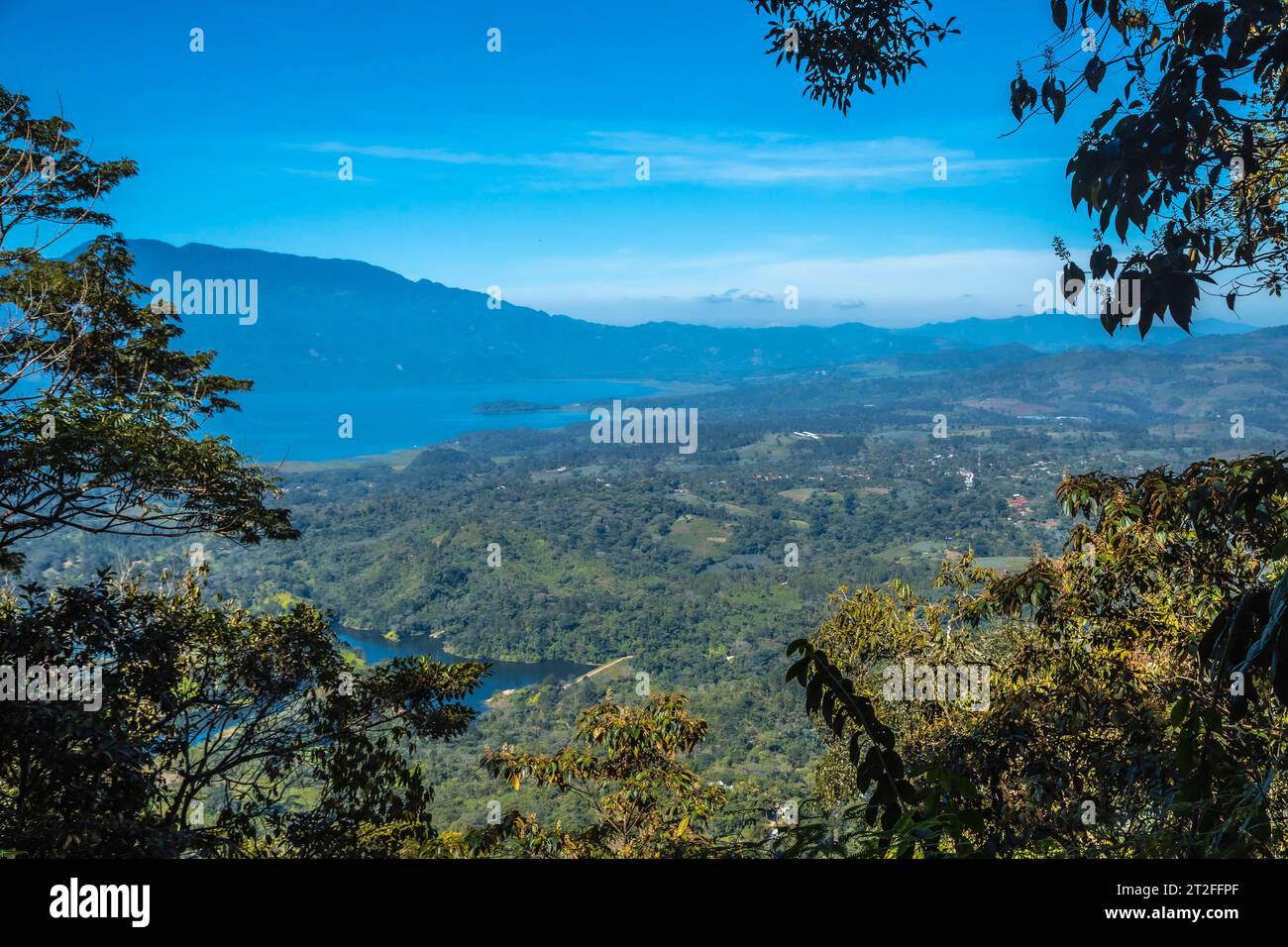Yojoa Lake from the Mirador of the Cerro Azul Meambar National Park