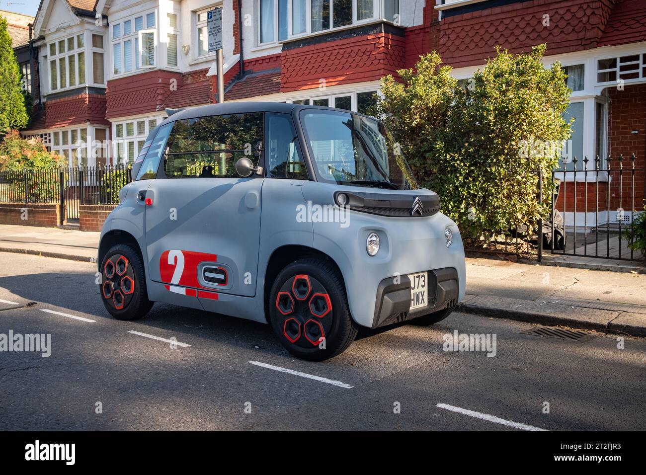 London- October 10, 2023: Citroen Ami electric car parked on ...
