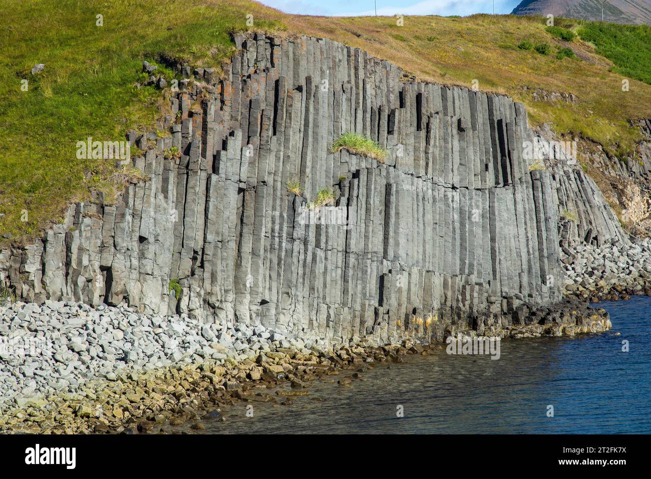 Spectacular shape in the stones on the beach of Olafsfjordur. Iceland ...