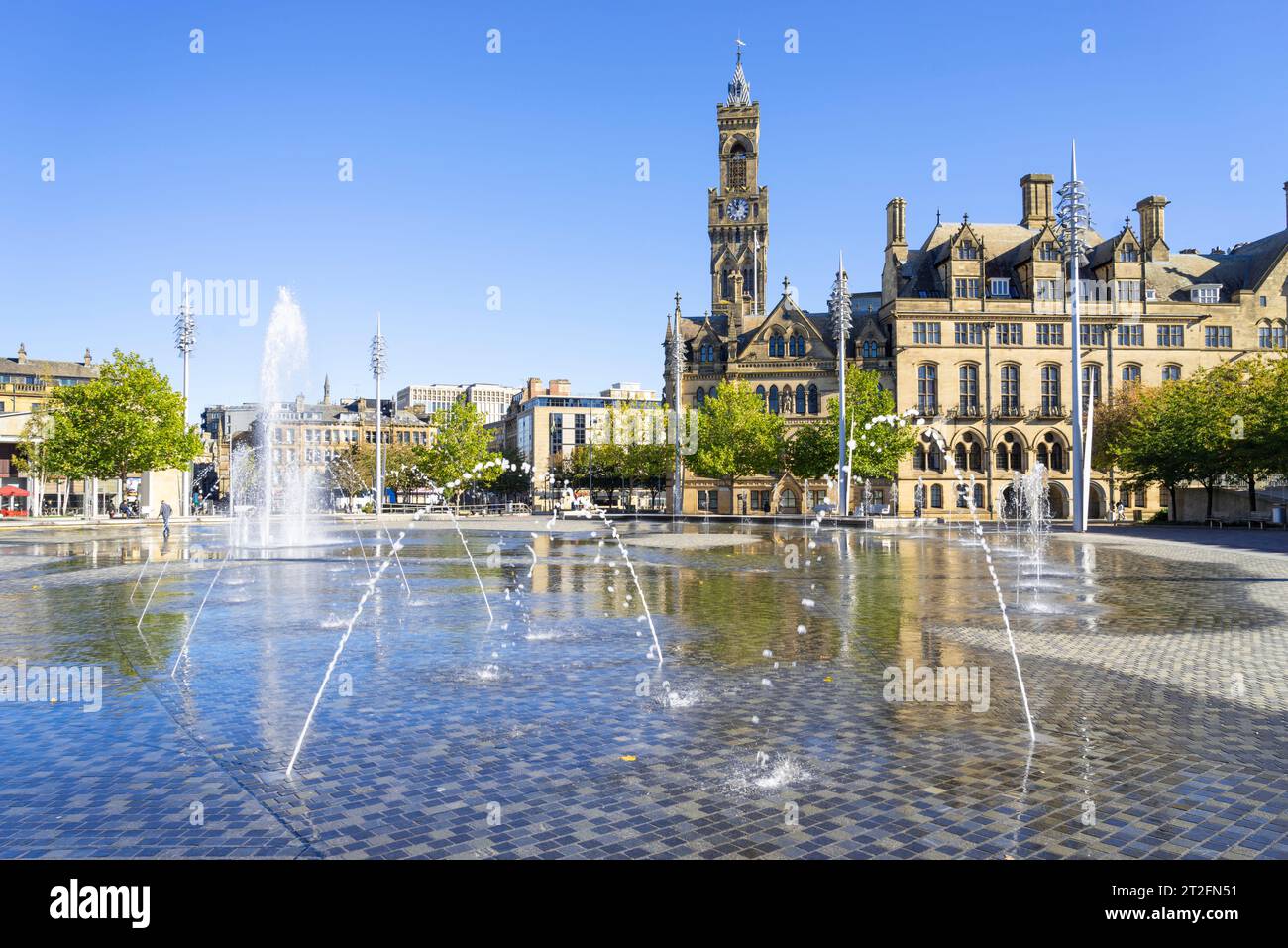 Bradford Town Hall Clock Tower Or Bradford City Hall In Bradford City 
