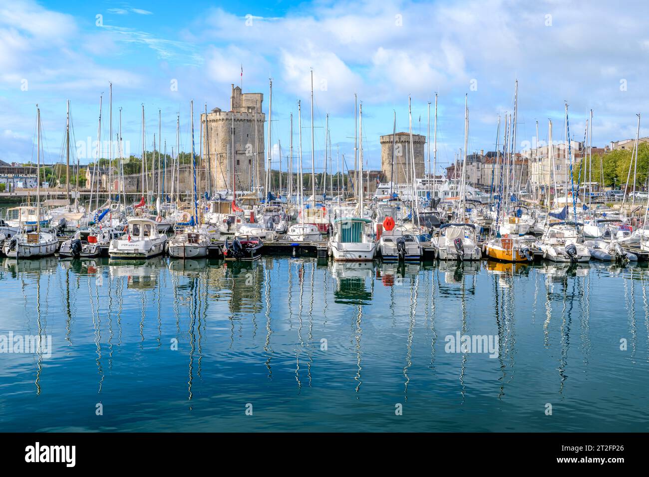 The Old Port harbour in beautiful seaside town of La Rochelle on the ...