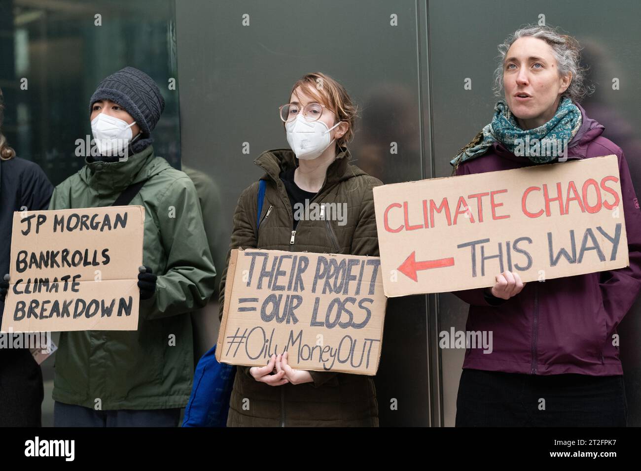 London, UK. 19 October, 2023. Climate activists from Fossil Free London