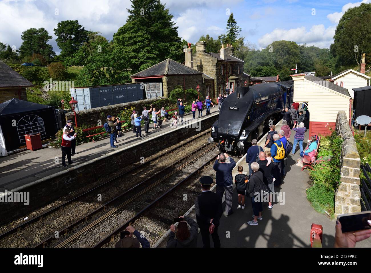 LNER Class A4 Pacific No 60007 (4498) Sir Nigel Gresley at Goathland ...