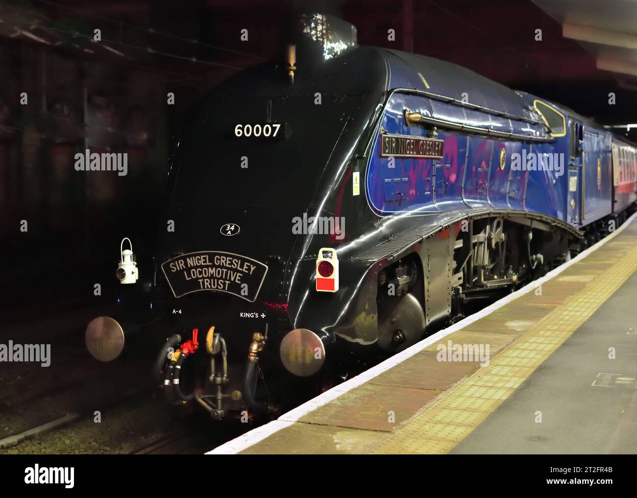 LNER Class A4 Pacific No 60007 Sir Nigel Gresley at Crewe station after ...