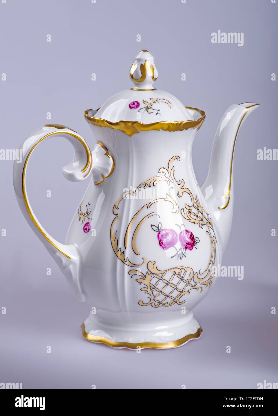 Old German pottery teapot Stock Photo Alamy