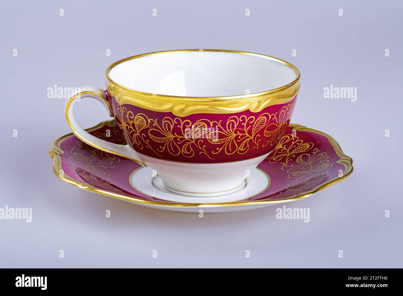 Empty old cup for coffee (tea) Stock Photo