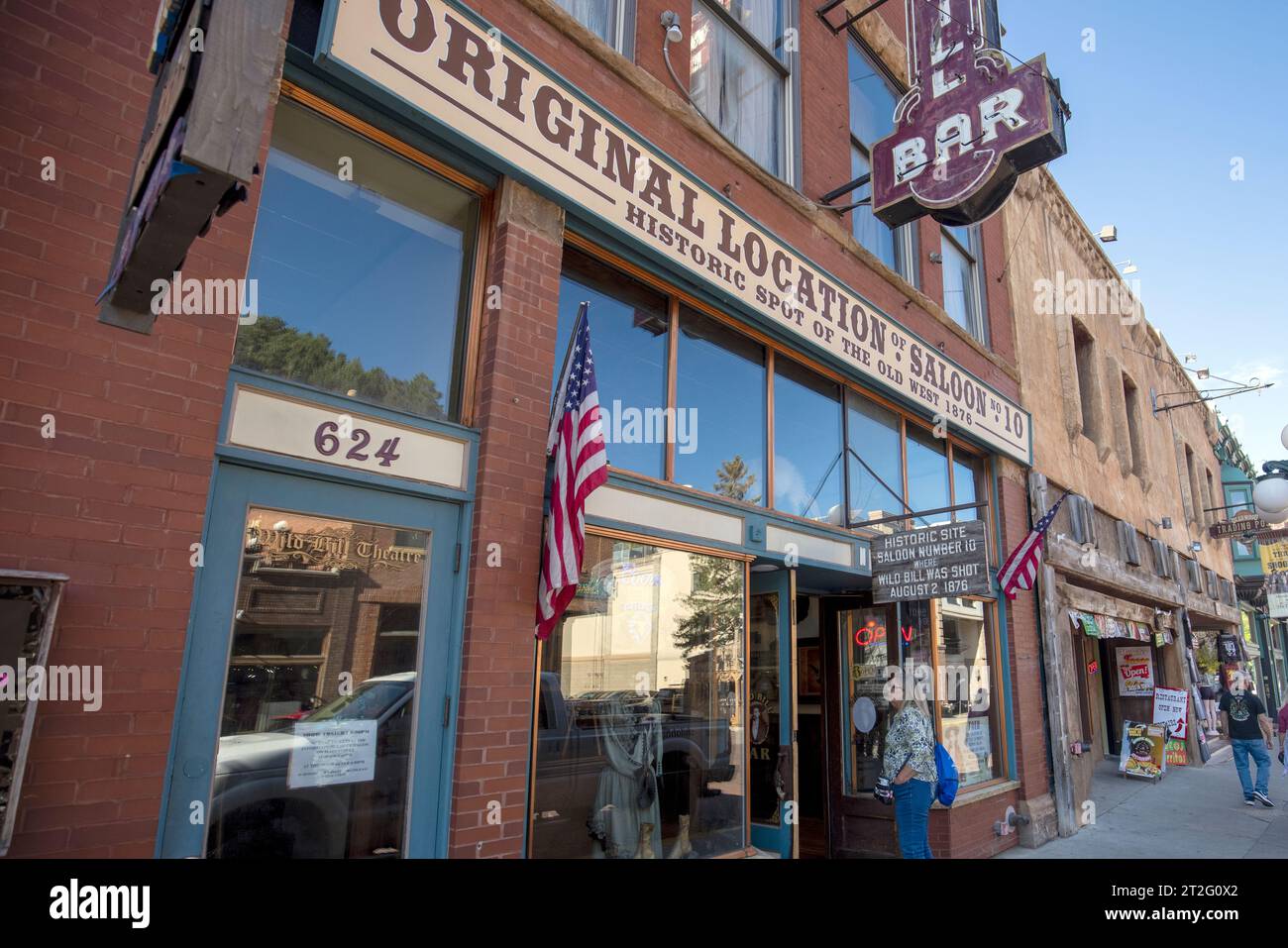 Deadwood South Dakota is an old mining town in the back hills. Black