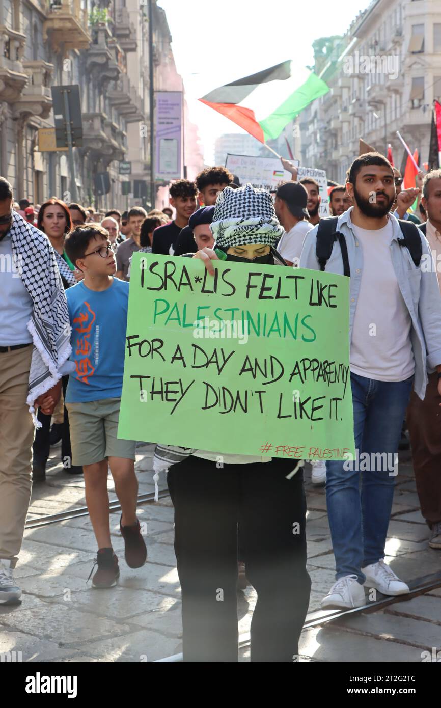 Free Palestine in Milan Stock Photo - Alamy