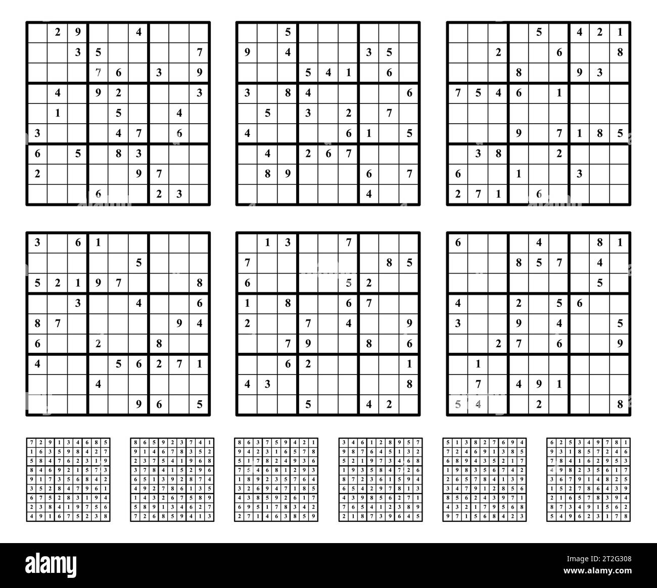 Sudoku Fácil Com Respostas. Jogo Nº 6.