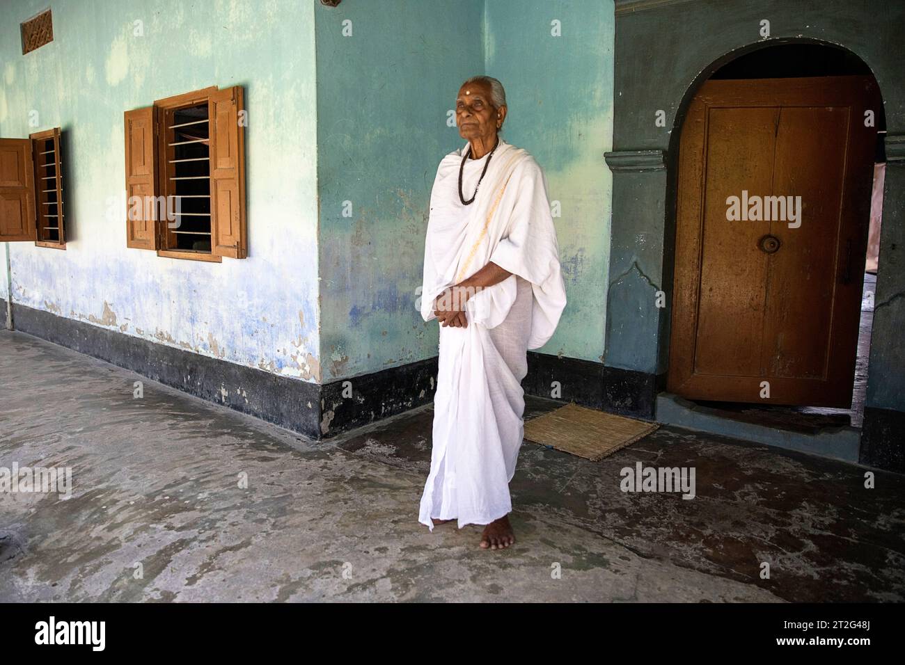 Local Indu Local hindu priest in one of the Vaishnavite monasteries on majuli ...