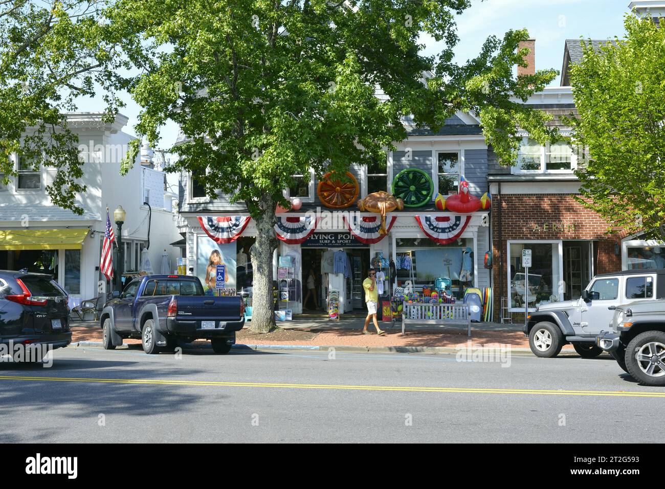 Architecture in the town center of the village of Southampton, The