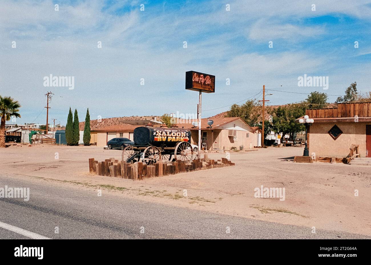 Saloon and RV Park, Barstow, California on Route 66 Stock Photo Alamy