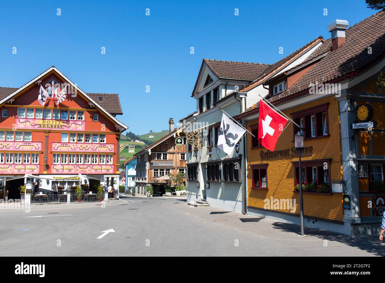 Colourful buildings in Appenzell, Switzerland Stock Photo - Alamy