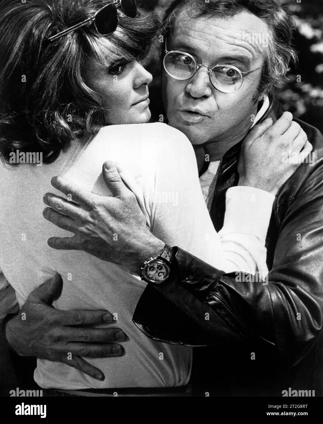 Barbara Harris, Jack Lemmon, on-set of the film, 'The War between Men and Women', National General Pictures, 1972 Stock Photo