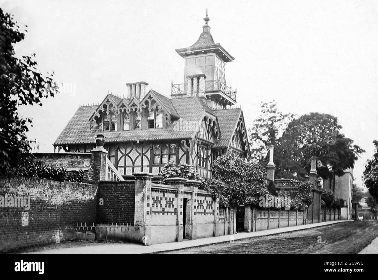 Pope's Villa, Twickenham, London, Victorian period Stock Photo