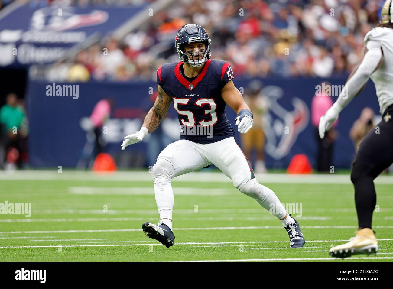 Houston Texans linebacker Blake Cashman (53) during an NFL football