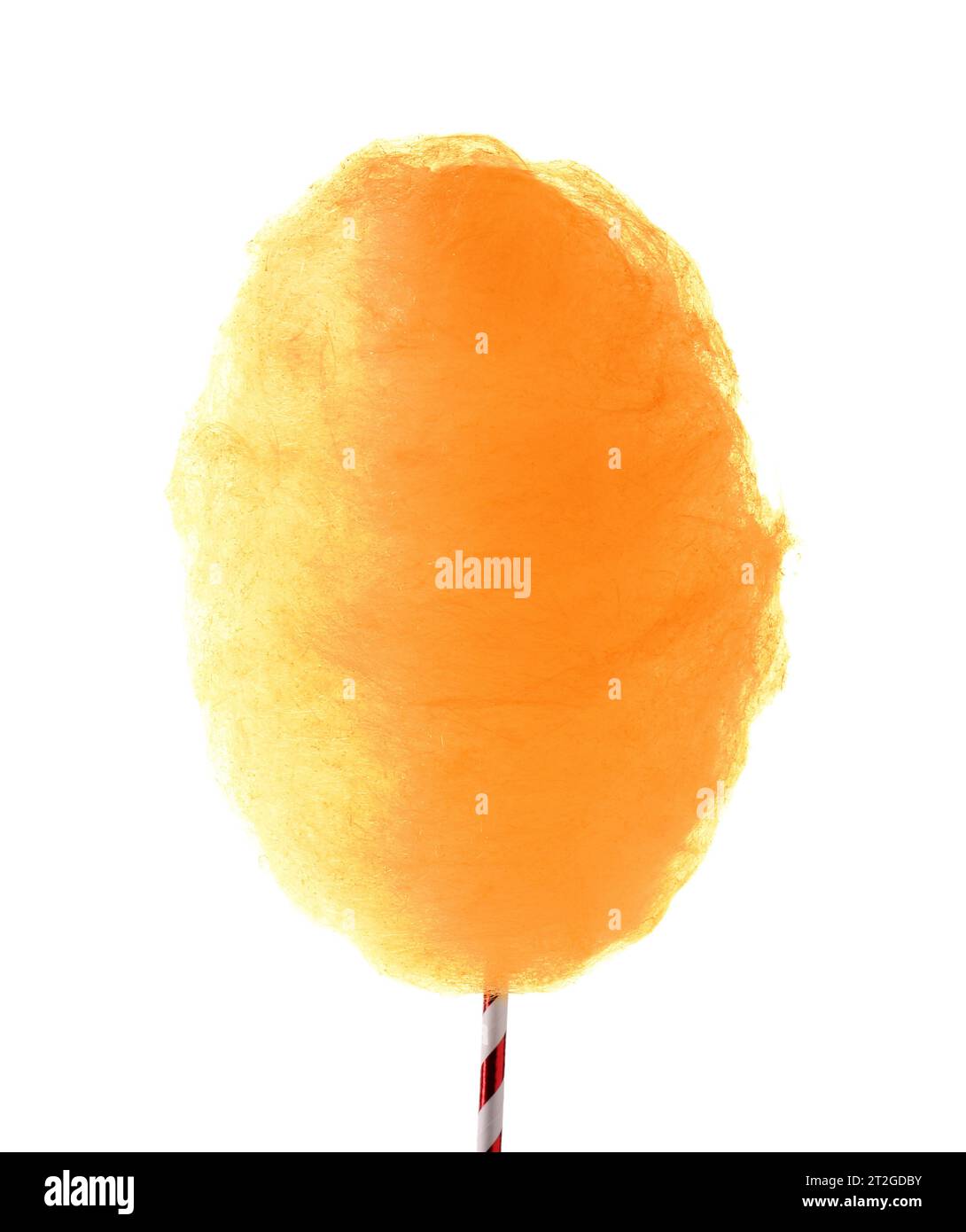 One bright cotton candy isolated on white Stock Photo - Alamy