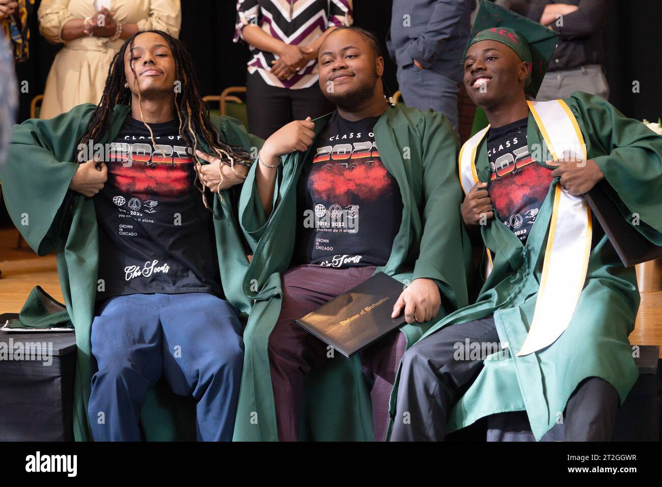 THE CHI, from left: Michael V. Epps, Shamon Brown Jr, Alex Hibbert