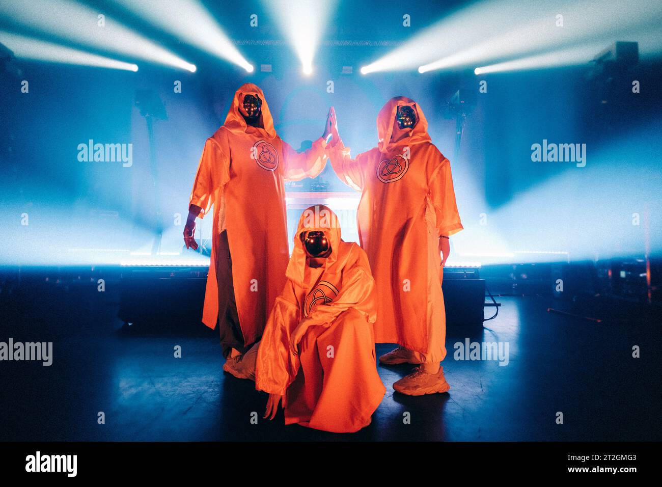 Copenhagen, Denmark. 18th, October 2023. The Norwegian electronic music duo Röyksopp performs a