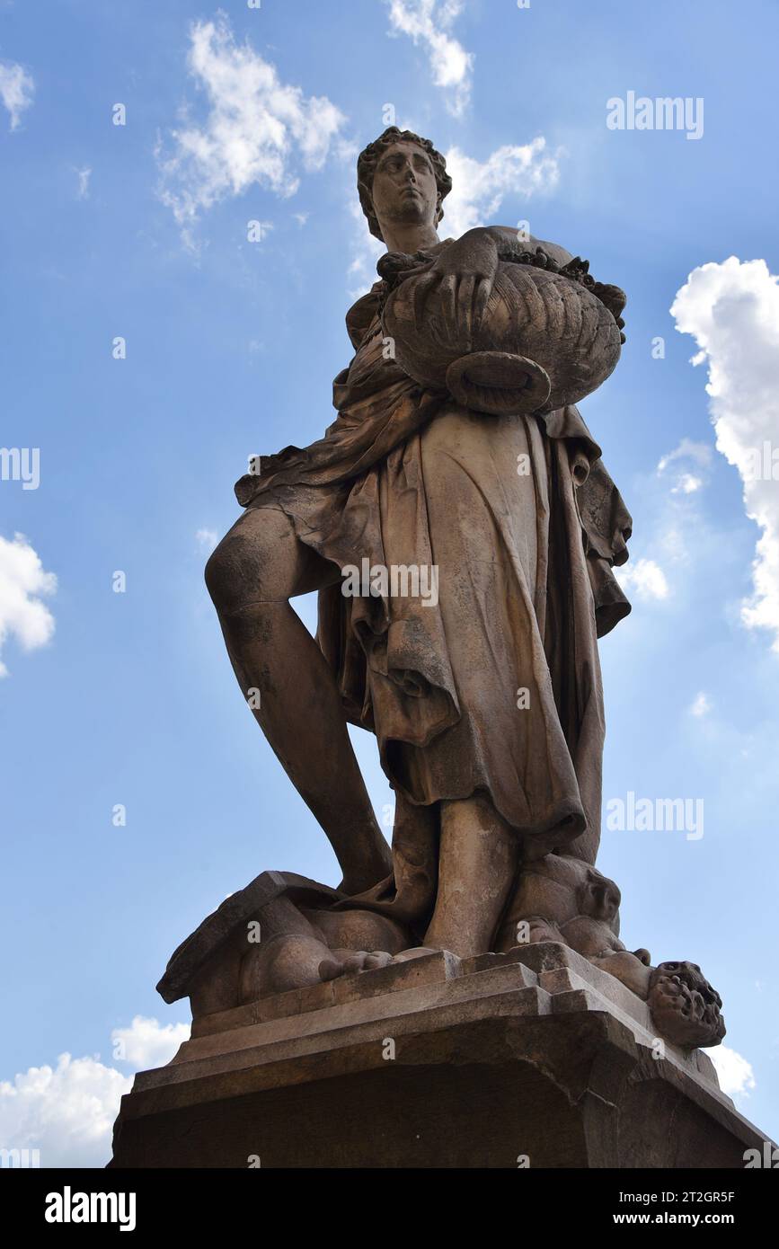 Florence, Italy. September 17, 2023. The famous sculptures at the