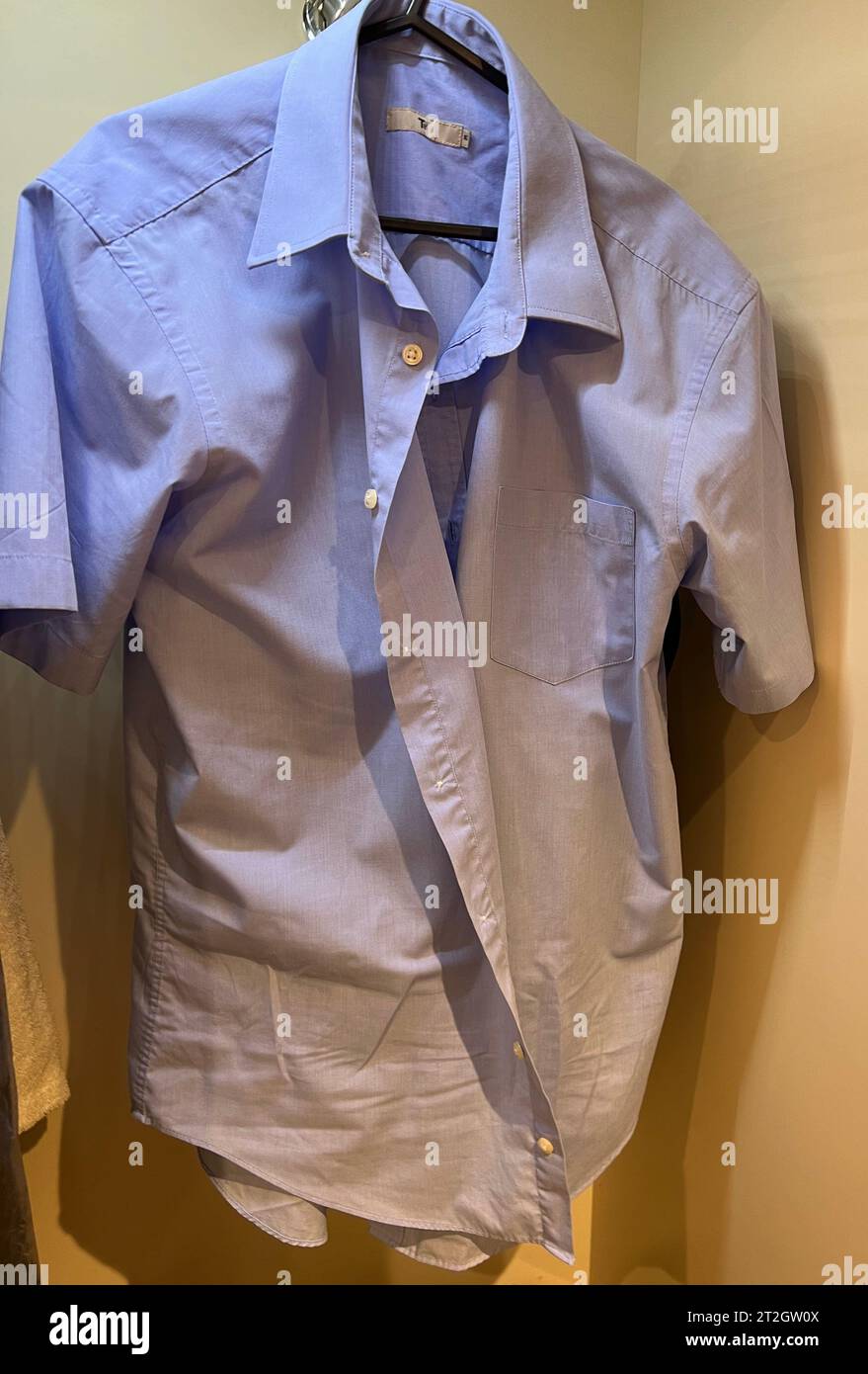 Crumpled shirt ready for laundry Stock Photo