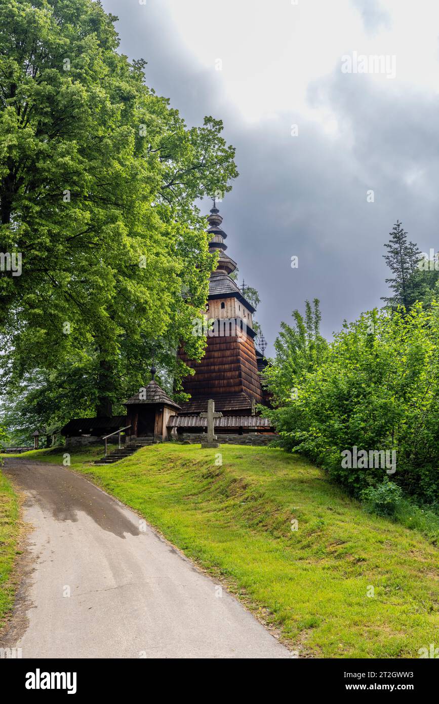 Saints Cosmas and Damian church in Kotan,  Subcarpathian Voivodeship, Poland Stock Photo