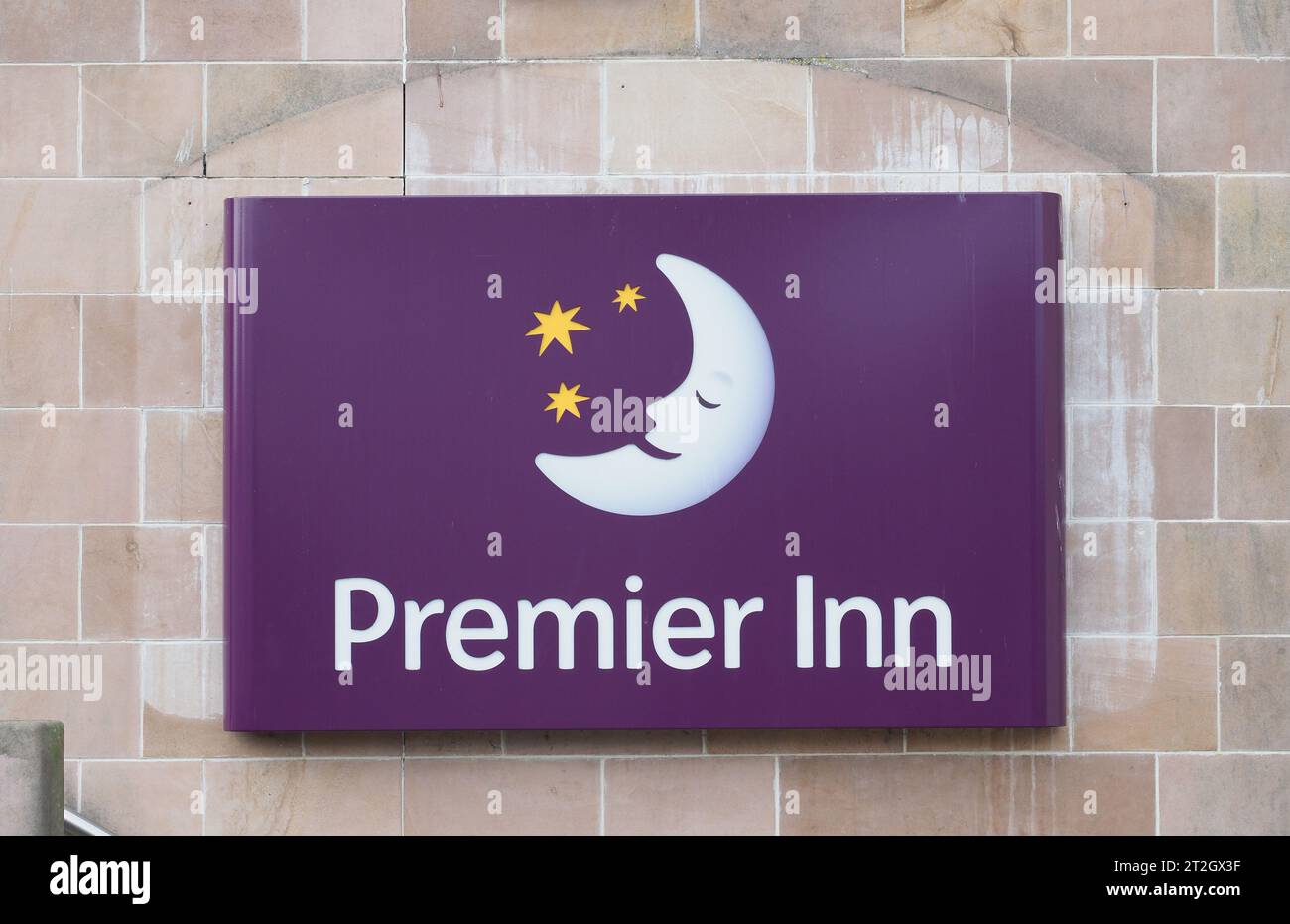 INVERNESS, UK - SEPTEMBER 13, 2023: Premier Inn sign Stock Photo