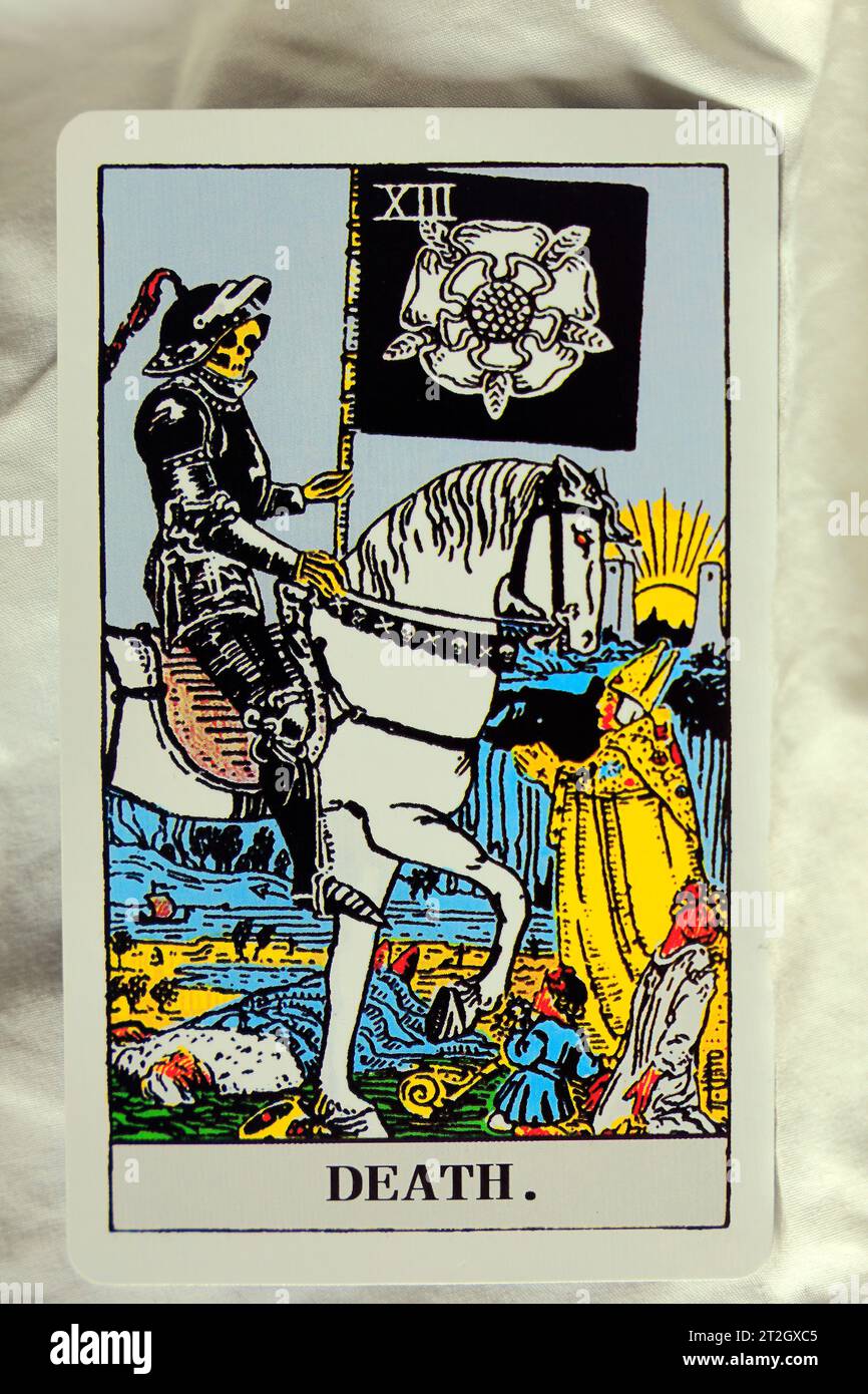 Death - Individual Tarot card. Stock Photo