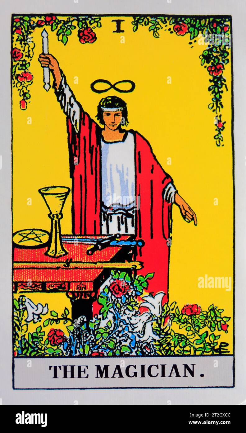 The Magician - Individual Tarot card. Stock Photo