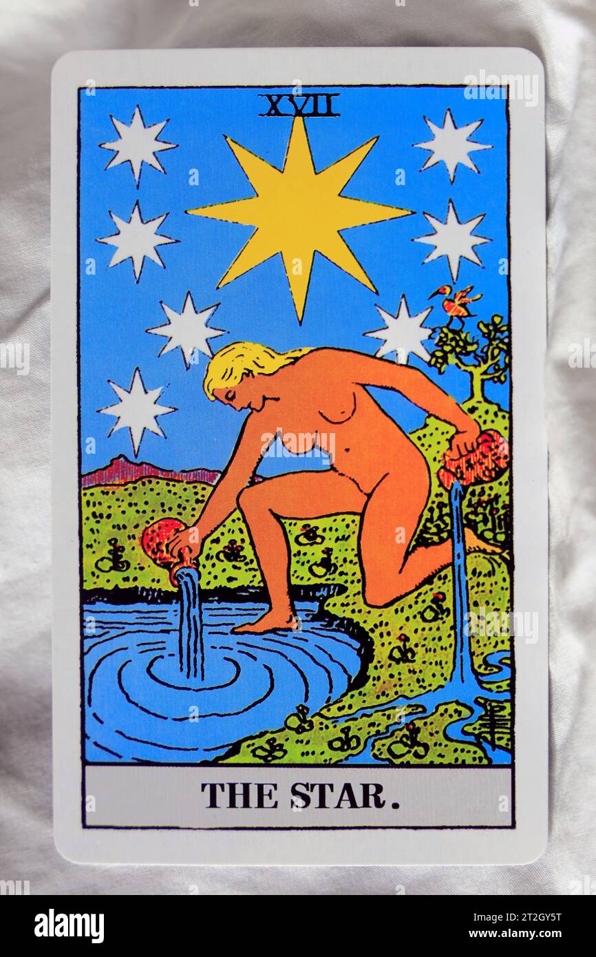 The Star - Individual Tarot card. Stock Photo