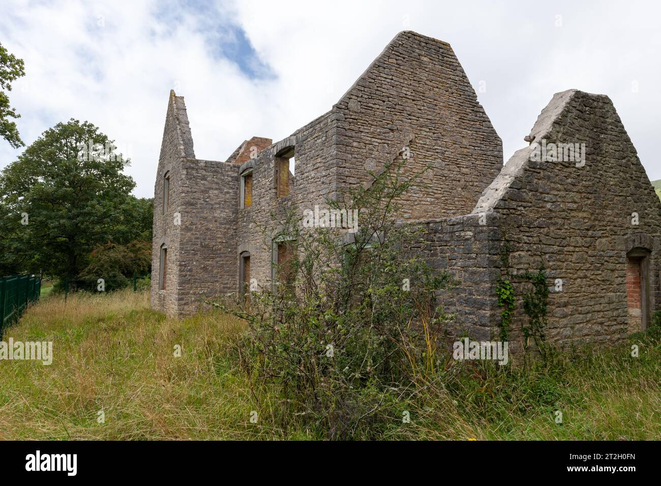 The Gardeners house in Tyneham village in Dorset Stock Photo Alamy