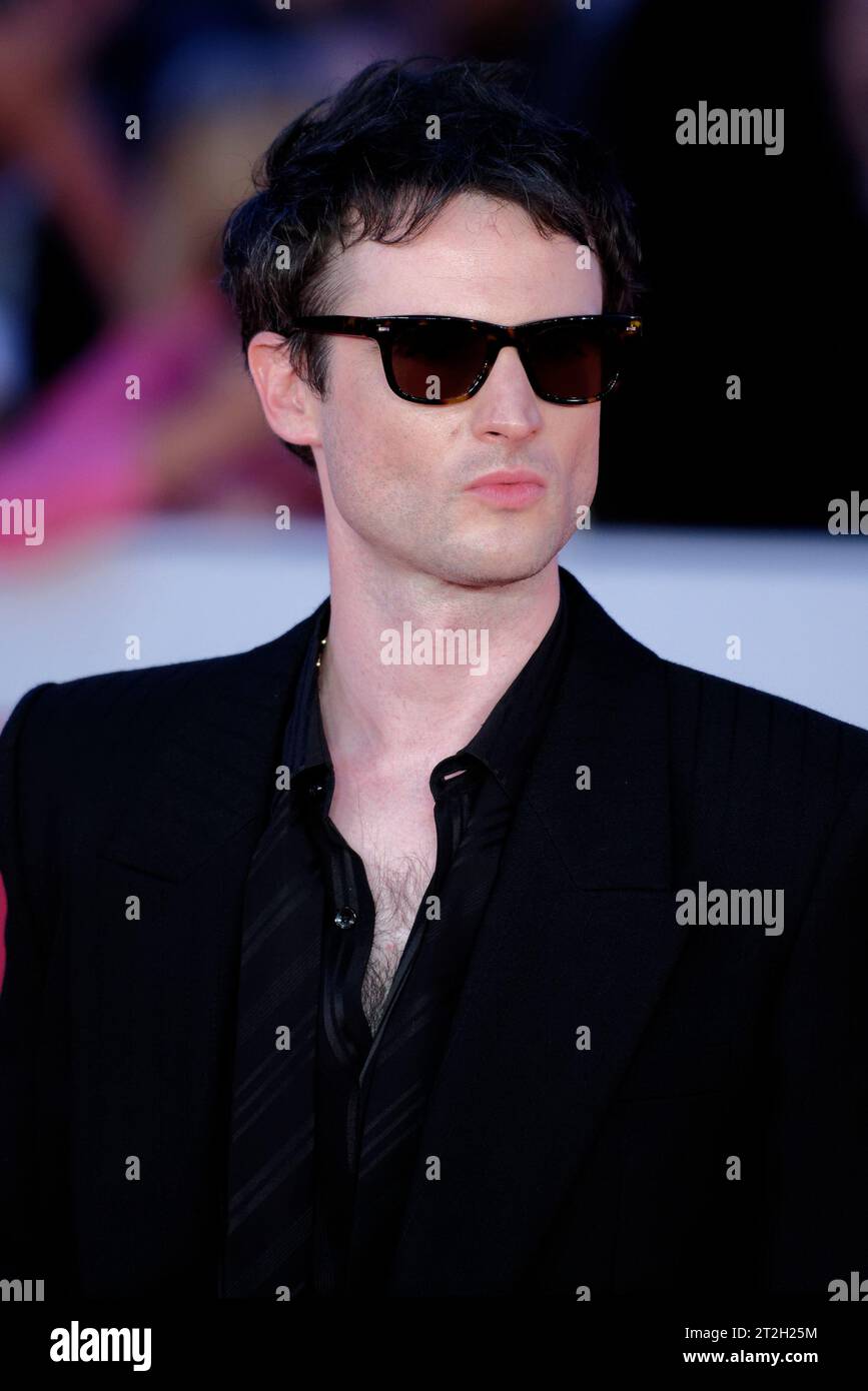 Tom Sturridge attends a red carpet for the movie 'Widow Clicquot' during the 18th Rome Film Festival at Auditorium Parco Della Musica Stock Photo