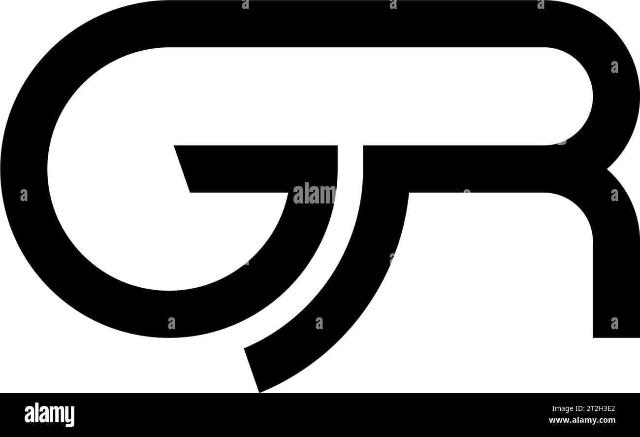 GR logo, GR Monogram, Initial GR Logo, Letter GR logo, Icon, Vector