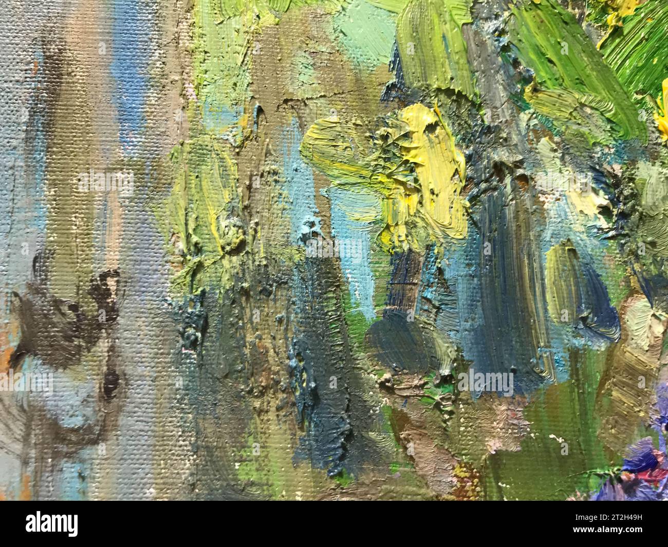 Photo with textural strokes applied to the surface of oil paint. Art ...