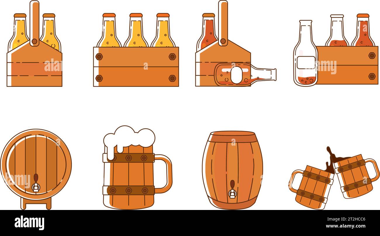 Set of colored beer icons Vector Stock Vector Image & Art - Alamy