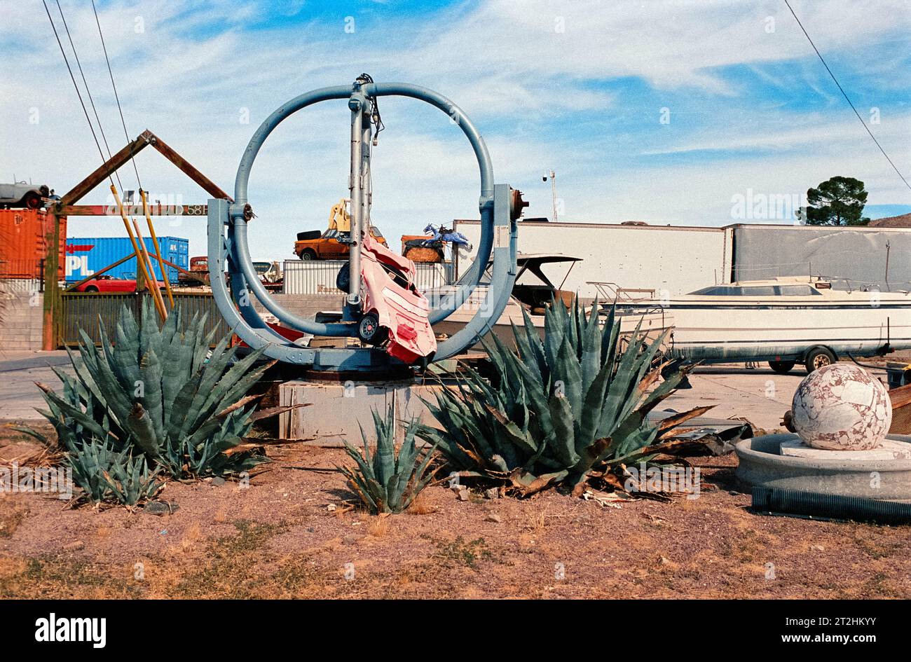 Automobile junk and wrecking yard, Barstow, California Stock Photo Alamy
