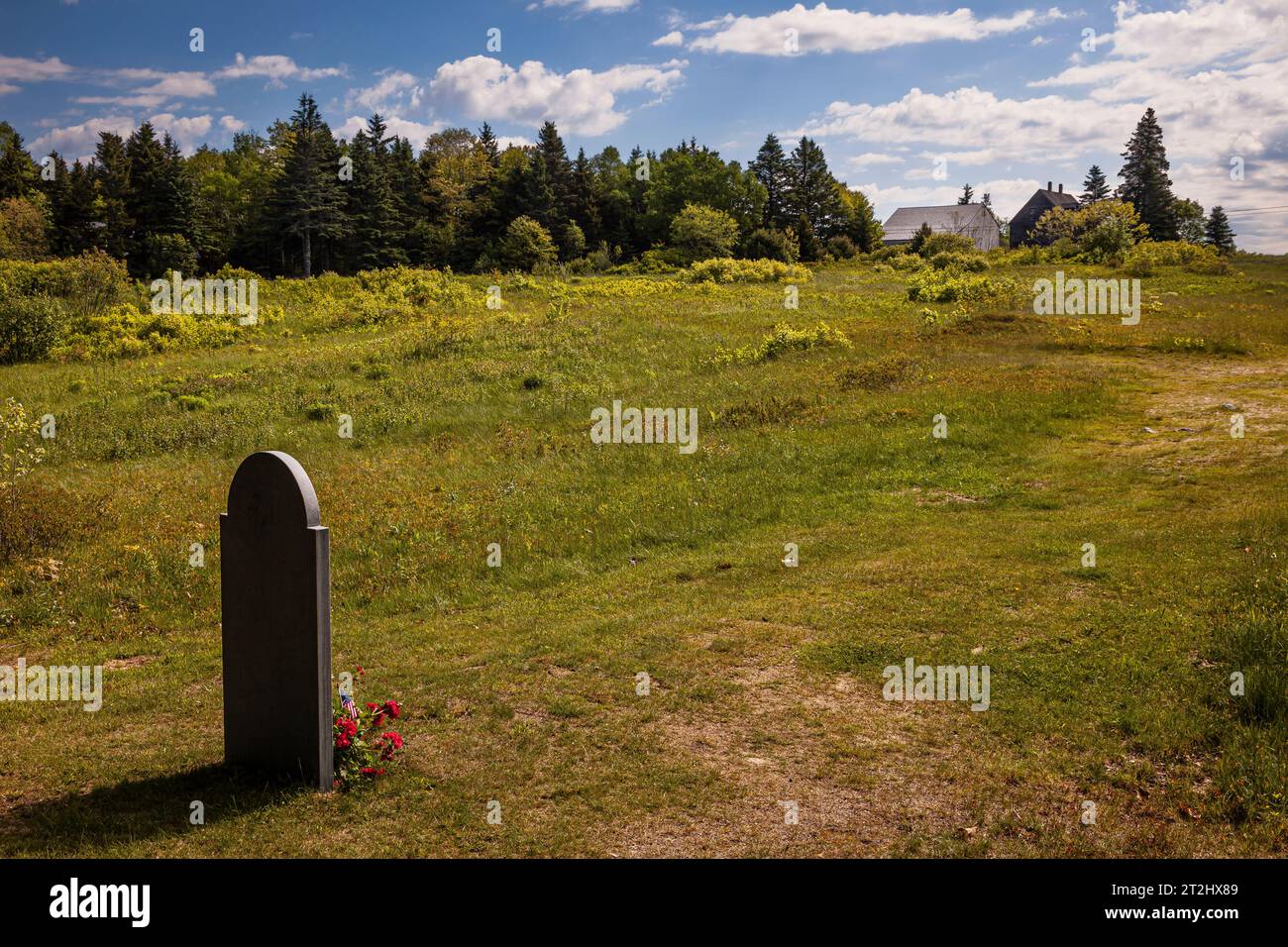 Andrew Wyeth's Grave Olson House Cushing, Maine, USA Stock Photo Alamy