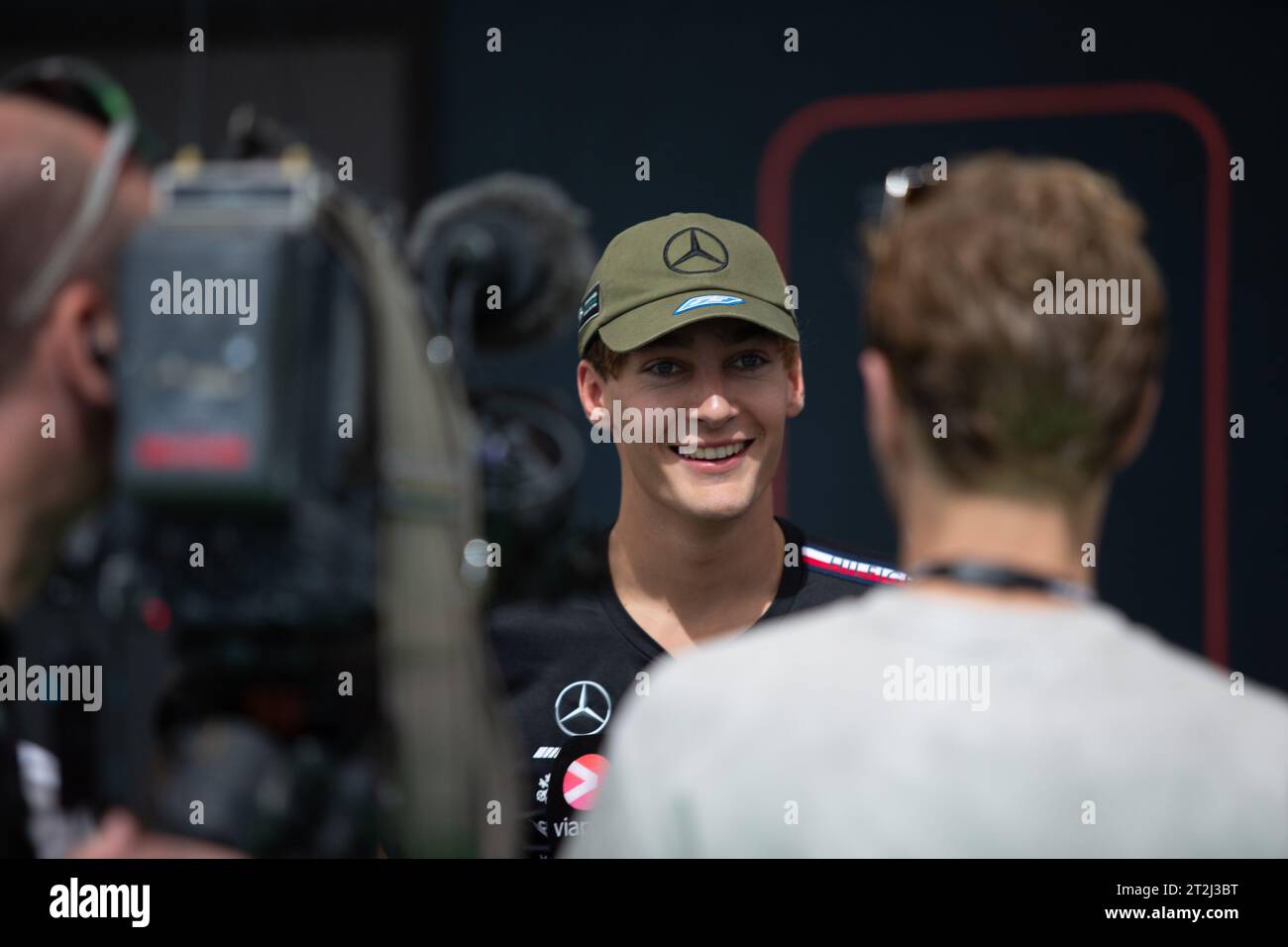 George Russell (GBR) Mercedes W14 E Performance during FORMULA 1 LENOVO UNITED STATES GRAND PRIX 2023 - Oct19 to Oct22 2023 Circuit of Americas, Austin, Texas, USA Stock Photo