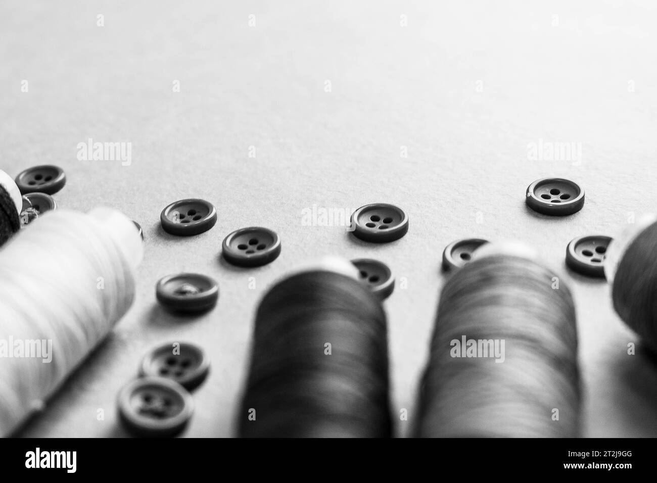 Card design for tailoring Black and White Stock Photos & Images Alamy