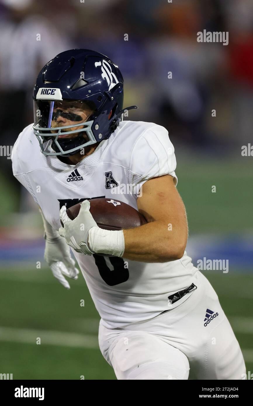 October 19, 2023: Rice running back Dean Connors #0 comes up the field with the ball. Rice defeated Tulsa 42-10 in Tulsa, OK. Richey Miller/CSM(Credit Image: © Richey Miller/Cal Sport Media) Stock Photo