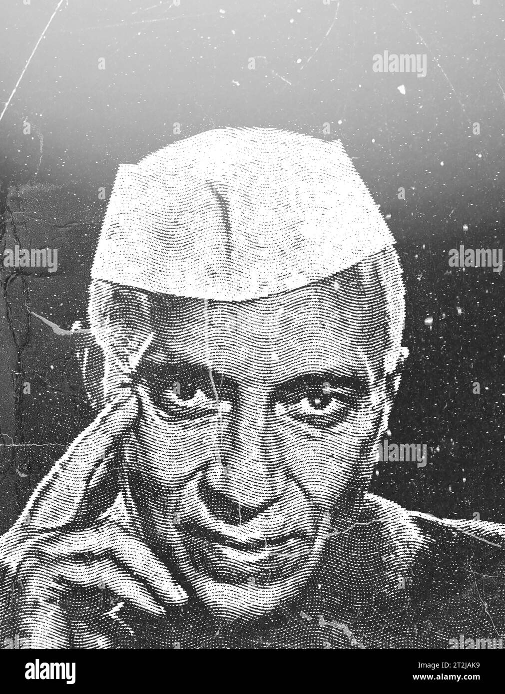 Jawaharlal Nehru poster background, for Jawaharlal Nehru day or children day, Chacha Nehru Jayanti, Indian famous figure Stock Photo