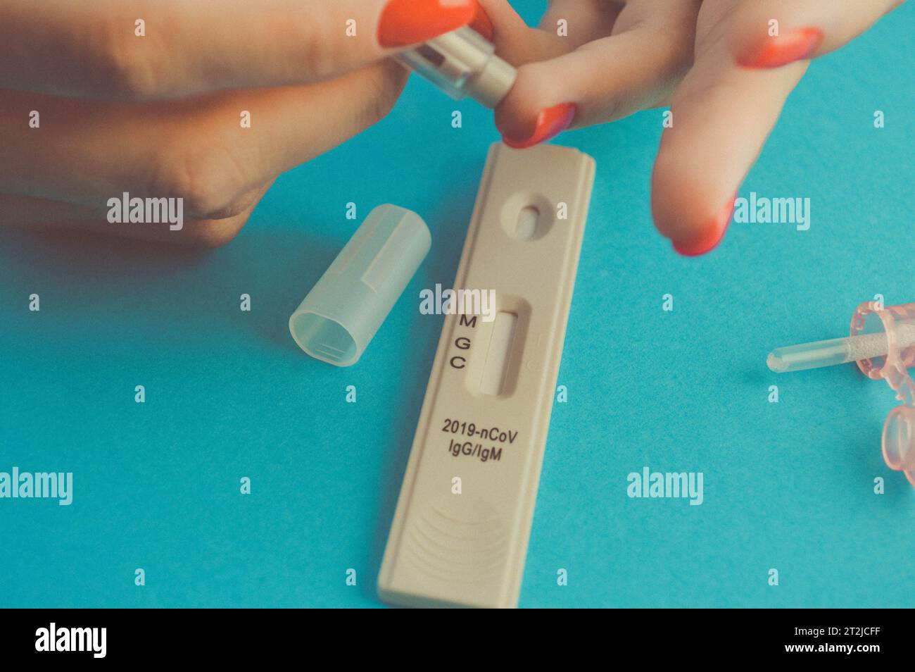 Finger puncture kit hi-res stock photography and images - Alamy
