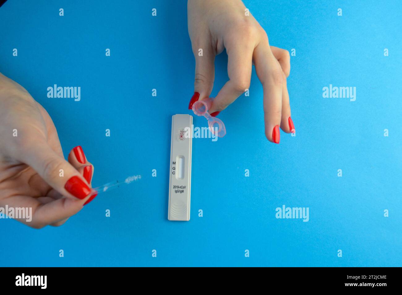 Negative test result by using rapid test for COVID19, quick fast